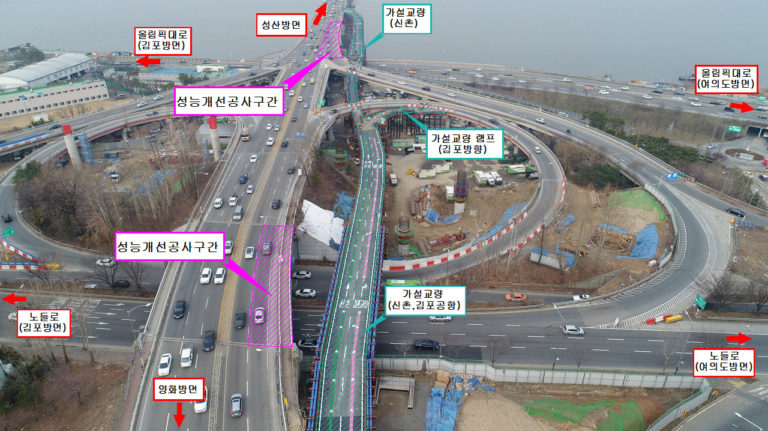Read more about the article 성산대교→김포방면 가교 램프 3.9(월) 10시, 가교 3.10(화) 15시 개통