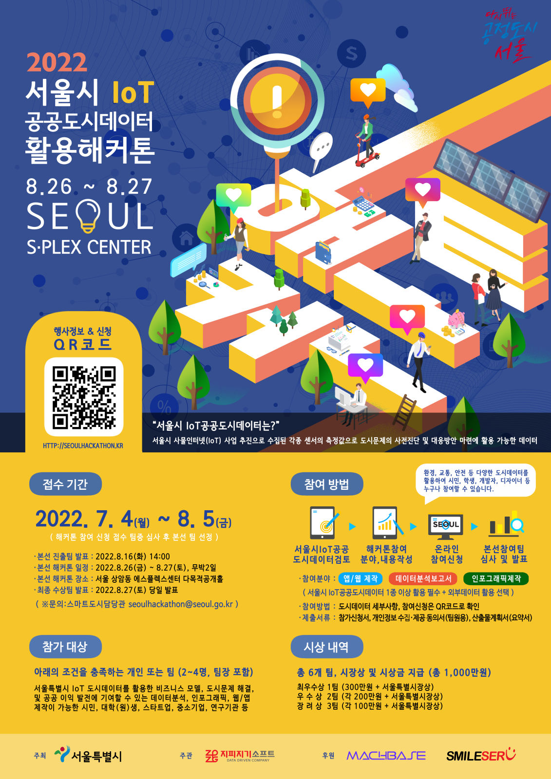 You are currently viewing 서울시, 사물인터넷(IoT) 도시데이터 활용 해커톤 대회 개최…8월 5일까지 모집
