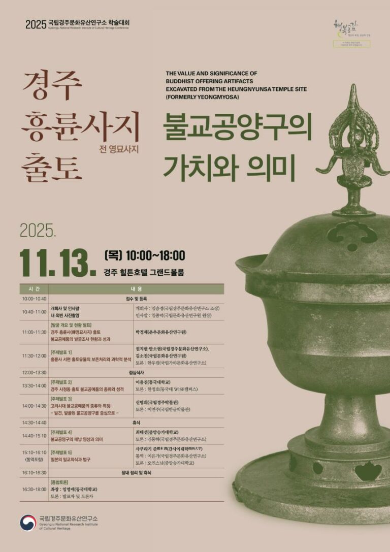 Read more about the article 경주 흥륜사지(전 영묘사지) 출토 불교공양구의 가치와 의미 재조명